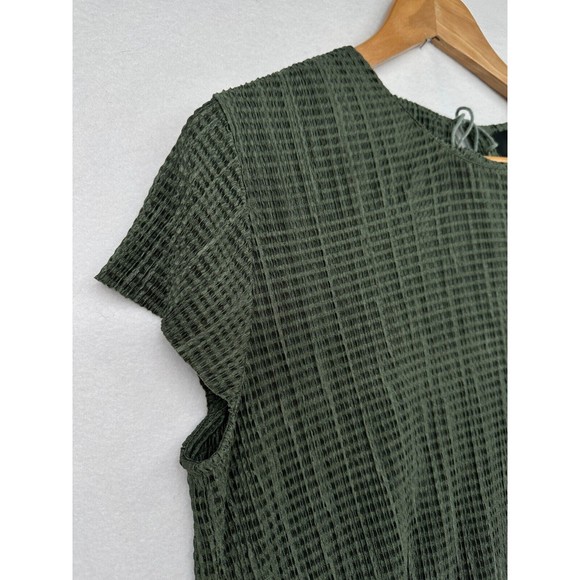 Sabina Musayev Renaissance Dress Size XS Green Textured Relaxed Fit Keyhole Midi - Picture 5 of 13